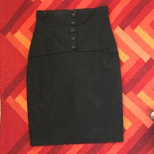 High-Wasted Pencil Skirt Vintage Witchy Vibes